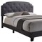 Homeroots 83 x 64 x 50 in. Queen Gray Fabric Bed 286159 - alternate 5